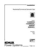 Kohler 20RESC Installation guide