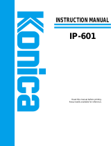 Konica Minolta IP-601 User manual