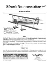 GREAT PLANES Giant Aeromaster ARF User manual