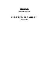 IBASE Technology IB899 User manual