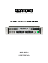 Fryette Amplification G-2902-S Owner's manual