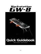 Roland Workstation GW-8 Quick Manualbook