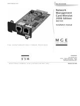 MGE UPS Systems 66102 Installation guide
