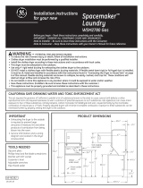 GE Spacemaker WSM2780 User manual