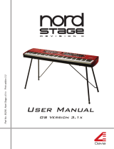 Clavia Nord Stage User manual