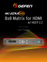 Gefen 4K ULTRAHD EXT-UHD-88 User manual
