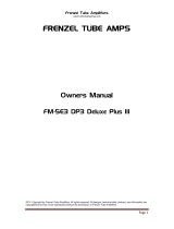 FRENZEL FM-5E3 DP3 Deluxe Plus III Owner's manual