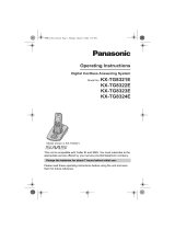Panasonic KXTG8322E Owner's manual