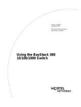 Nortel Networks BayStack 380 User manual
