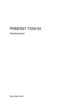Fujitsu PRIMERGY TX200 S4 User manual