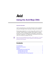 Avid Technology Mojo DNA User manual