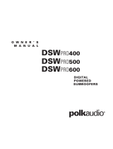 Polk Audio DSWPRO400 Owner's manual