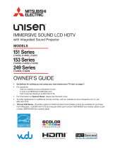 Mitsubishi Electronics UNISEN LT-52153 User manual