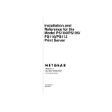 Netgear PS113 - 10/100 Print Server Installation And Reference Manual