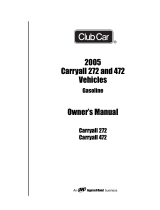 Club Car Carryall 472 2005 Owner's manual