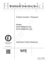 Hoshizaki DCM-500BAH-OS User manual
