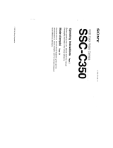 Sony SSC-C350 User manual