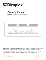 Dimplex Sierra Linear Electric Fireplace [SIL48, SIL60 & SIL72] User manual