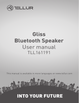 Tellur Gliss Bluetooth Speaker User manual