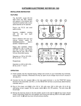 Katsumi ele-key EK-150 User manual