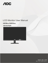AOC E2070 SWNL User manual