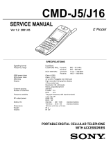 Sony CMD-J5/J16 User manual