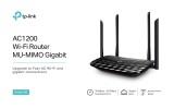 TP-LINK Wi-Fi Router MU-MIMO Gigabit Owner's manual