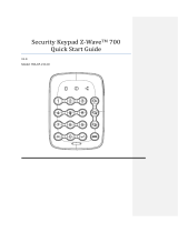 Z-Wave Security Keypad 700 User guide