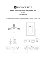 Monoprice Multi zone Source Keypad User manual