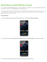 Ulefone Be Touch User manual