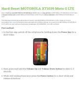 Motorola XT1039 Moto G LTE User manual