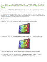 Modecom FreeTAB 1004 X4 3G+ Dual User manual