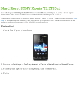 Sony Xperia TL LT30at  User manual