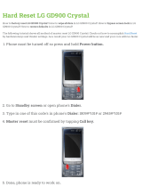 LG GD900 Crystal User manual