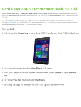 Asus Transformer Book T90 Chi User manual