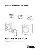 Teufel System 6 THX "5.2-Set" Operating instructions