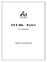 Audio Note CDT Six / Sixth Force User manual