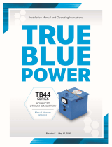 True blue power TB44 series Installation Manual And Operating Instructions