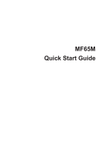 ZTE MF65M Quick start guide