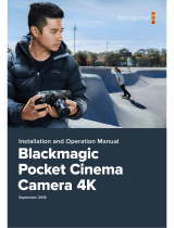 Blackmagicdesign Pocket Cinema Camera 4K User's Installation And Operation Manual