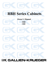 Gallien-Krueger 115RBH Owner's manual