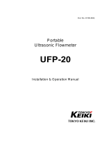 Tokyo Keiki UFP-20 Installation & Operation Manual