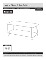 Hygena Matrix Glass Coffee Table 610/8267 Assembly Instructions