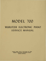 Wurlitzer 700 User manual