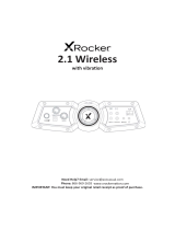X Rocker 2. Stereo Wireless User manual