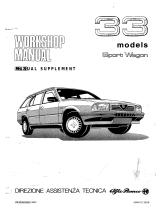 Alfa Romeo 33 Sport Wagon Series Workshop Manual Supplement