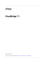 Citrix CloudBridge 7.1 User manual