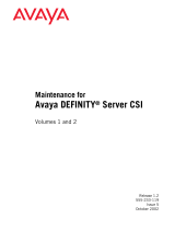 Avaya DEFINITY Server CSI Maintenance Manual