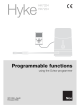 Nice hyke HK7024 Programming Manual