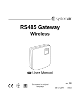 SystemAir RS485 User manual